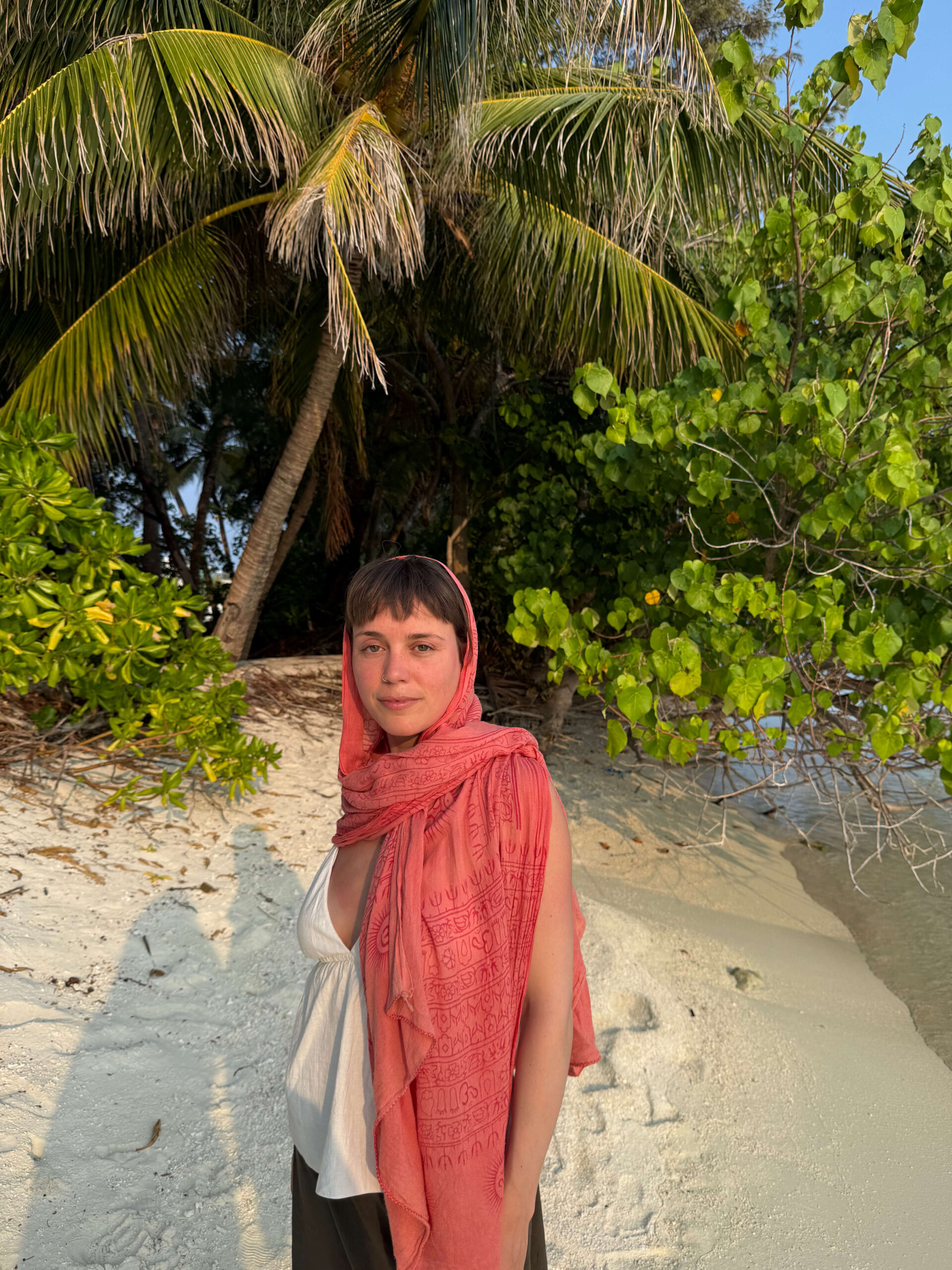 Vrouw op strand